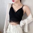 Crisscross Mesh Camisole Top