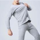 Set: Long-sleeve Fleece-line T-shirt + Sweatpants