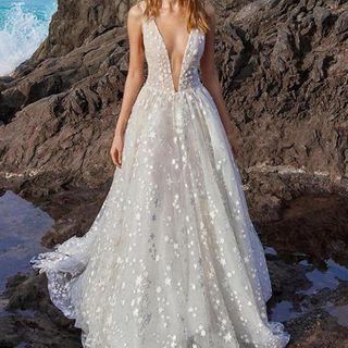Sleeveless Star Sequined A-line Dress