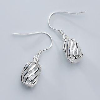 925 Sterling Silver Rhinestone Dangle Earring 1 Pair - 925 Sterling Silver Earring - One Size