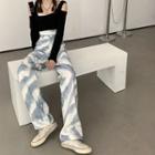 High Waist Tie-dye Wide Leg Pants