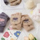 Cat Paw Chenille Convertible Mittens