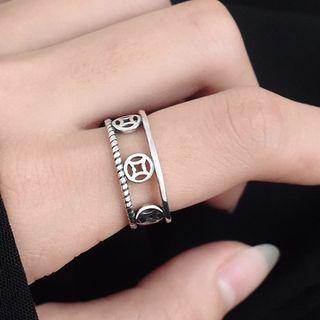 Coin Sterling Silver Ring Silver - One Size