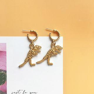 Dinosaur Drop Earring 1 Pair - S925 Silver Needle - Earring - One Size