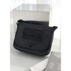 Pocket-detail Crossbody Bag Black - One Size
