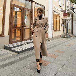 Black Label Handmade Woolen Coat & Sash