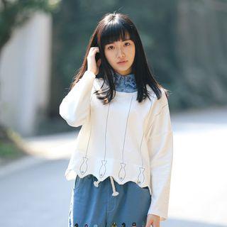 Cat Mock Two-piece Top