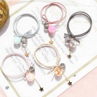 Bead Star Dangle Layered Hair Tie