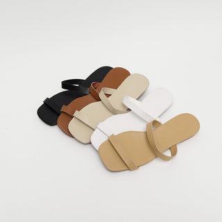 Dual-strap Slide Sandals