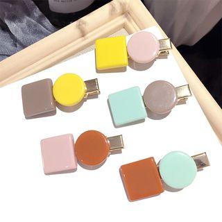 Acrylic Color Block Hair Clip