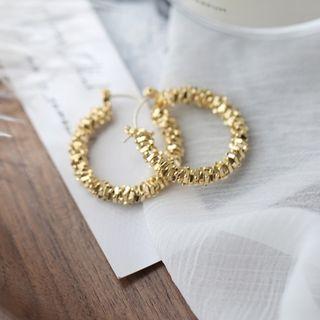 Layered Hoop Earring 1 Pair - Gold - One Size