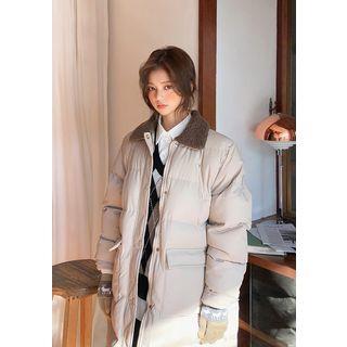 Fleece-collar Padding Coat
