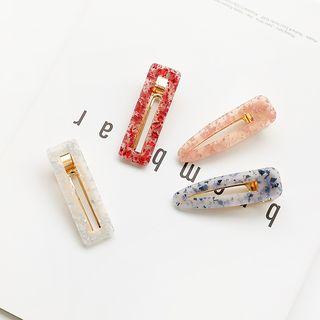 Gold Leaf Acetate Hair Clip