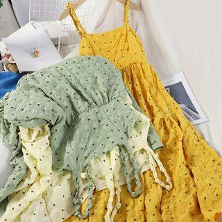Sleeveless Letter A-line Dress