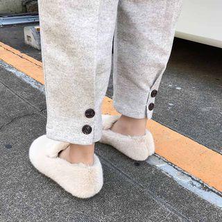 Wide Leg Plain Woolen Pants