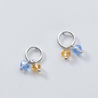 S925 Sterling Silver Circle Earrings As Shown In Figure - One Size