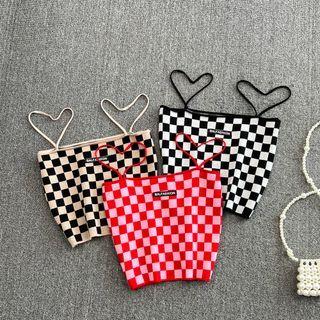 Check Knit Camisole