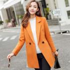 Double-breasted Lapel Wool Jacket