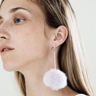 Pomp Drop Earrings