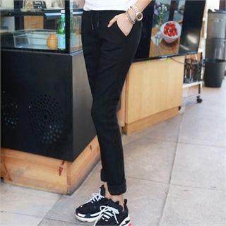 Drawcord Slim-fit Tapered Sweatpants
