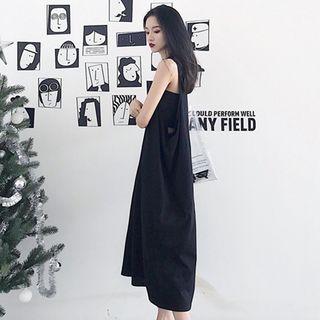 Set: Plain Tube Top + Midi Jumper Dress