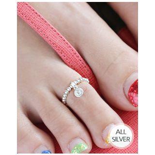 Charm Silver Ball-chain Toe Ring