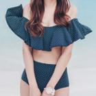 2-piece Frilled Swimsuit