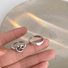 Set Of 2: Ring Set Of 2 Pcs - Silver - One Size