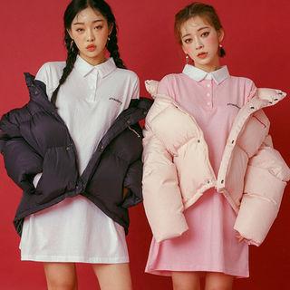 Strawberry Milk Lettering Duck-down Padding Jacket