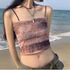 Tie-dye Camisole Top Tie-dye - Brown - One Size
