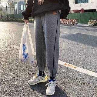 Cropped Embroidered Sweatpants