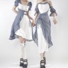 Long-sleeve Cold Shoulder Midi Dress / Short-sleeve A-line Dress
