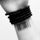 Barcode Print Waterproof Temporary Tattoo One Piece - One Size