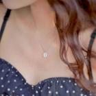Rhinestone Necklace Zircon Necklace - One Size
