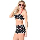 Set: Dotted Bikini Top + Shorts