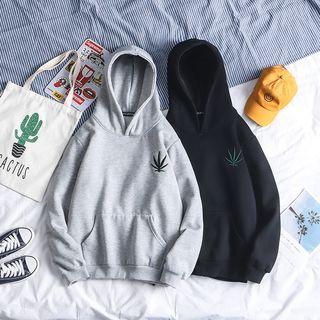Grass Embroidered Hoodie