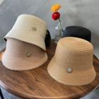 Rhinestone Star Straw Bucket Hat