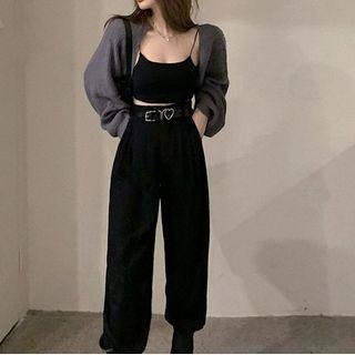 Cardigan / Plain Camisole Top