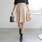 Flared Cable-knit Skirt