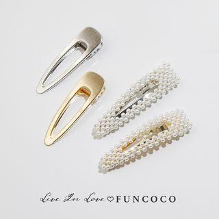 Metallic / Faux Pearl Hair Clip