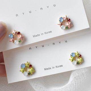 Alloy Faux Crystal Earring