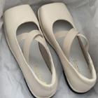 Square-toe Crisscross Mary Jane Shoes