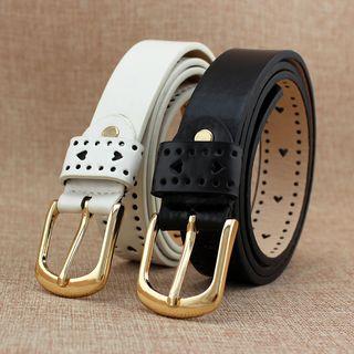 Perforated Skinny Belt