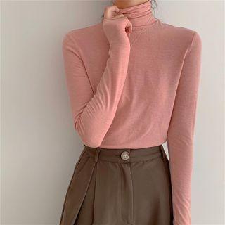 Long-sleeve Turtle Neck T-shirt