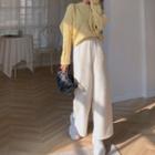 Cable Knit Sweater / Wide Leg Pants / Shorts