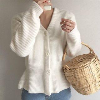Ruffle Hem Cardigan