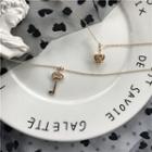 Key/ Crown Pendant Necklace
