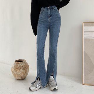 Slit Boot Cut Jeans (various Designs)