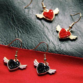 Flying Heart Hook Earring