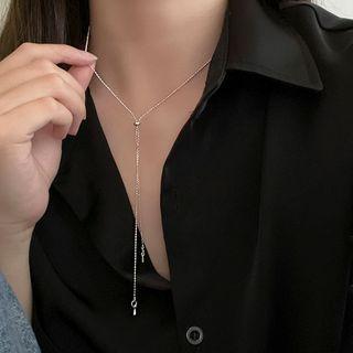 Fringed Alloy Choker Xl1740 - Silver - One Size